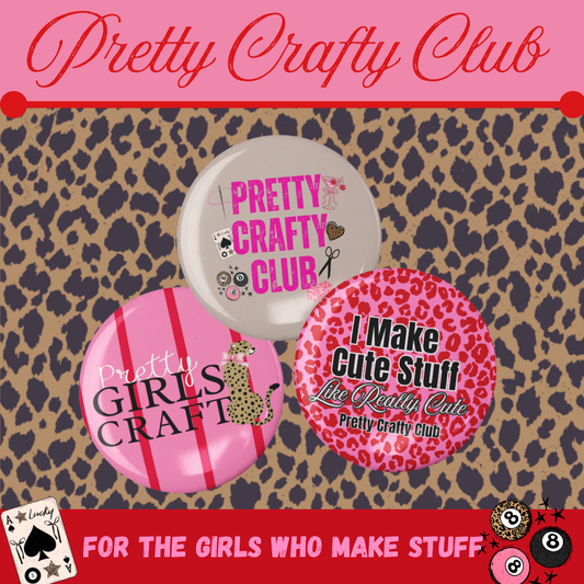 Pretty Crafty Club Buttons
