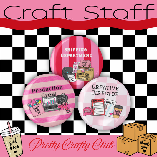 Craft Staff Buttons